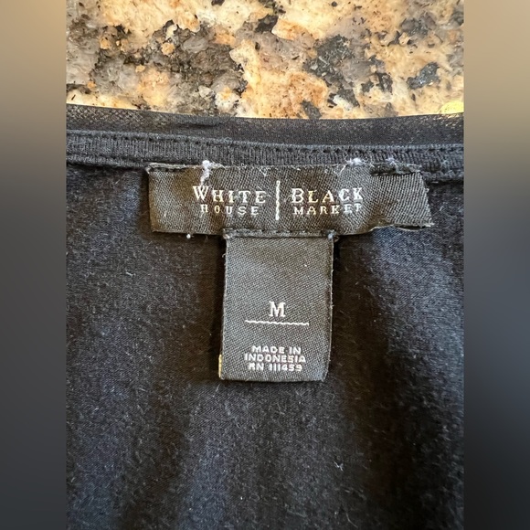 WHBM - Black Sleeveless Embellished Tank with Sparkle Details. Size Medium - Picture 8 of 8